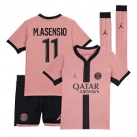 Maglia Calcio Paris Saint-Germain Marco Asensio #11 Terza Divisa Bambino 2024-25 Manica Corta (+ pantaloncini)